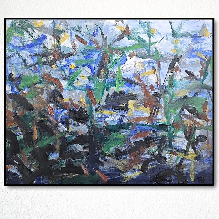 «Luminous Beginnings», 75x95cm , Acrylic on canvas