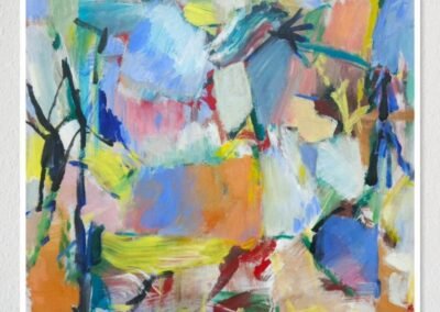 Tamhuy: „Farbkonstruktion“, (80 x 80 cm), Acryl auf Leinwand