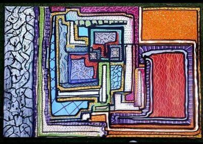 Burn-out 120 x 80 cm Technique mixte sur toile. Prix : 2200 euros .