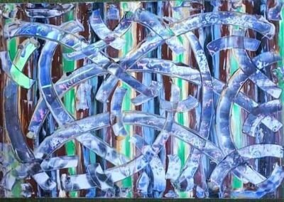 "Contexture" 120 x 80 cm / Technique mixte sur toile. Prix : 2200 euros .