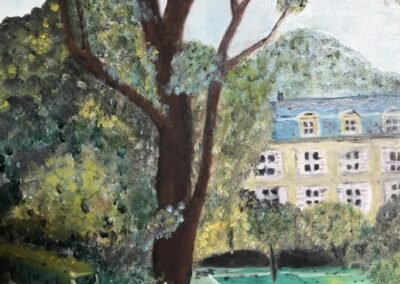 Le palais du Luxembourg, Sénat, (acrylique) 33x40 cm