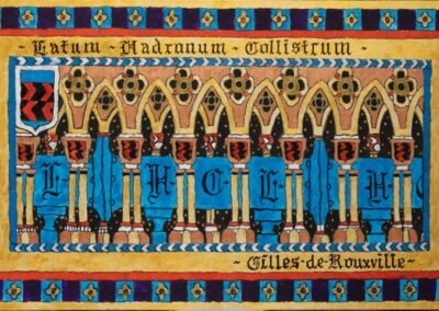 Chiostro, acrilico su tela, 60x120cm.