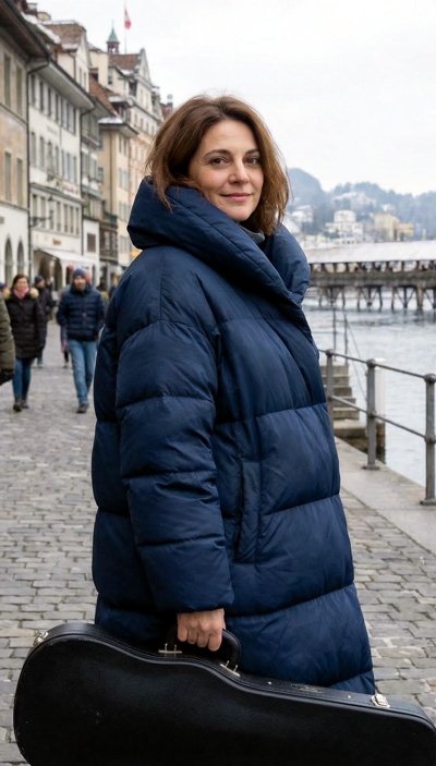 Vestara Psod, artiste peintre à la galerie d’Art Les Koronin, lors d’un séjour à Lucerne. 