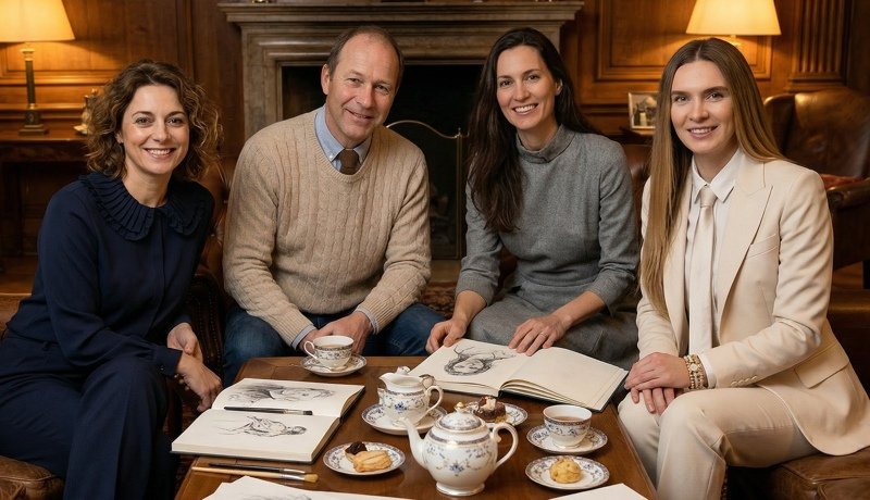 Réunion des artistes Vestara Psod, Luca Hartmann, Valaine de Ranson et Artemis Irénée de Baste à Coire, mars 2026, Galerie Koronin.